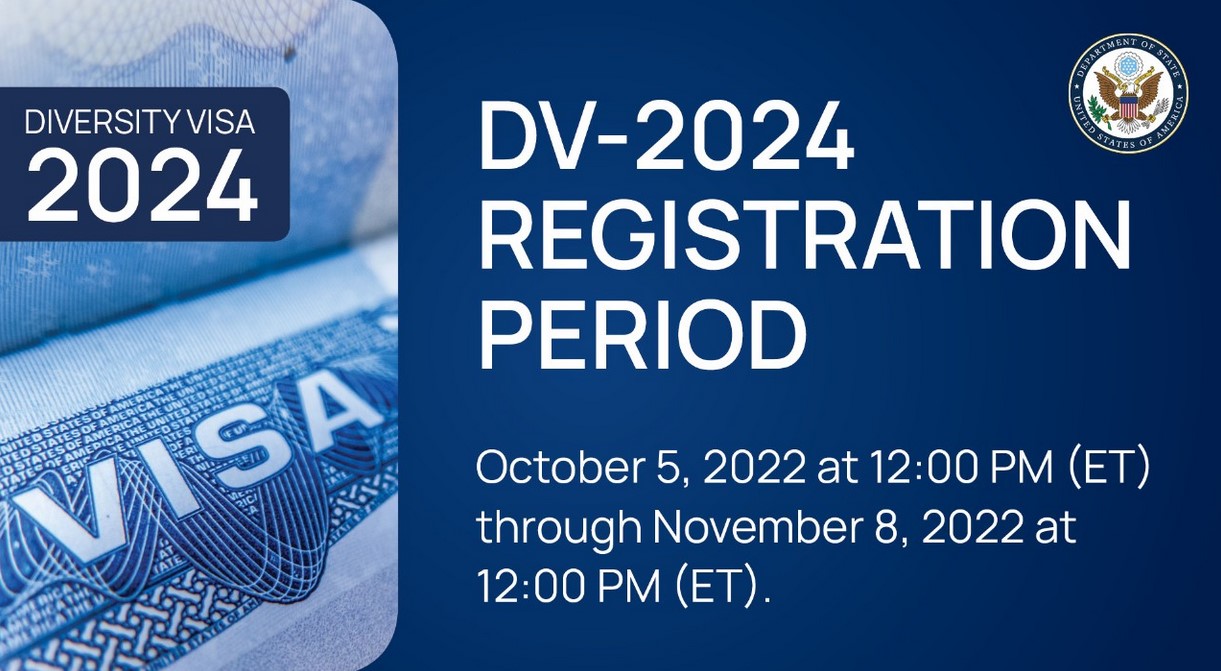 United States Diversity Visa Program DV2024 Registration Period NetMAA